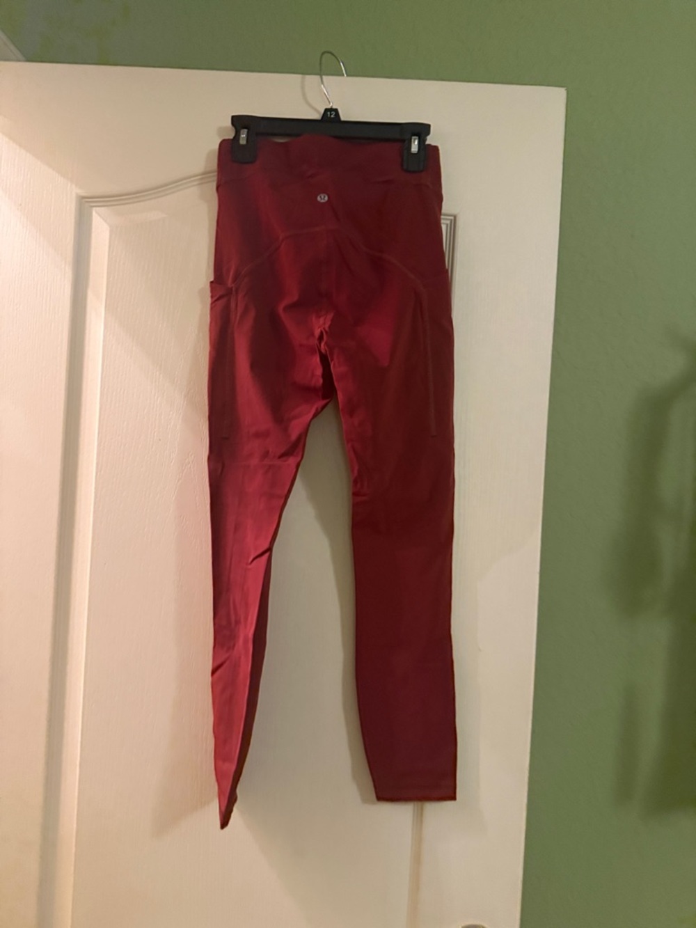 lululemon athletica Deep Red High-Rise Workout Leggings